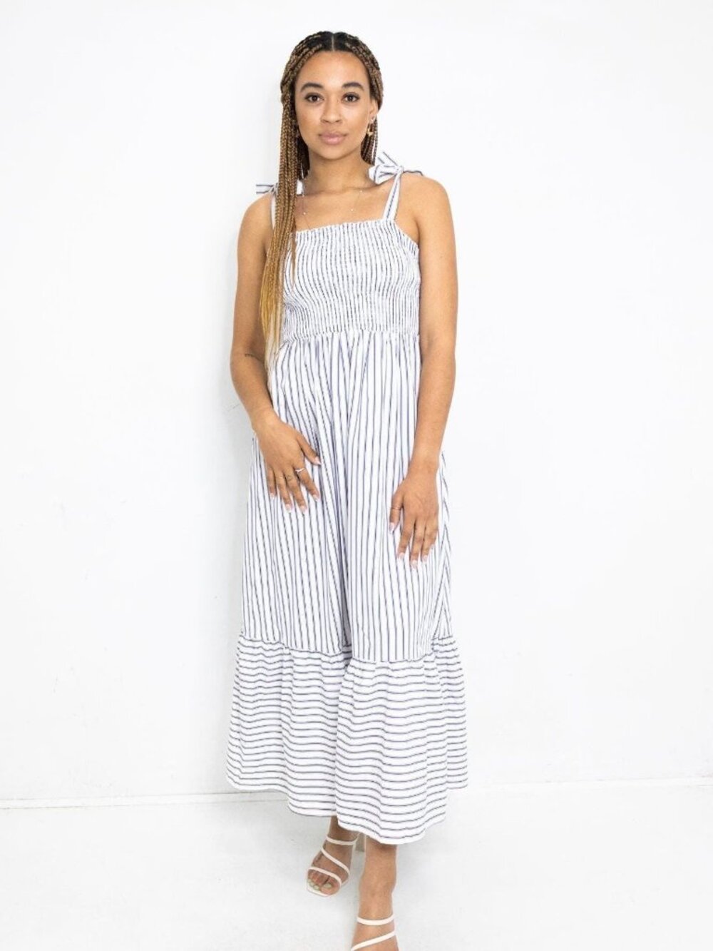 Popline Striped Dress